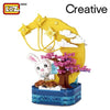 Loz 1230 Mid-Autumn Festival Moon Rabbit Pen Holder