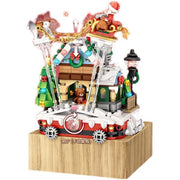 Loz 1238 Christmas House Music Box