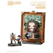 Loz 1286 Cute Painting Mona Lisa