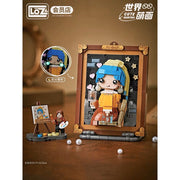 Loz 1287 Cute Painting Girl with The Pearl Earing