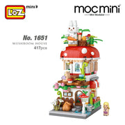 Loz 1651 Mini Streets Mushroom House