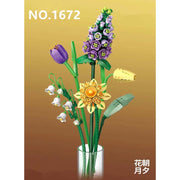 LOZ 1672 Eternal Flowers II Purple Bouquet