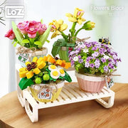 Loz 1673 Micro Plants II Potted Plant Pink and Yellow