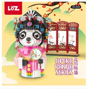 LOZ 8108 Chinese Opera Panda Pink Dress