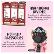 LOZ 8108 Chinese Opera Panda Pink Dress