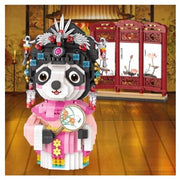 LOZ 8108 Chinese Opera Panda Pink Dress