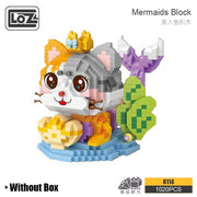 Loz 8114 Calico Kitten Mermaid