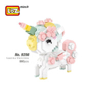Loz 9256 Cherry Blossom Unicorn
