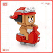 LOZ 9277 B Family Motorcycle Bear