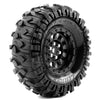 Louise LT3347VBC CR-Rowdy Super Soft Crawler Tyre 1.9in Class Tyre 12mm Hex Black Chrome