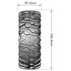 Louise LT3347VBC CR-Rowdy Super Soft Crawler Tyre 1.9in Class Tyre 12mm Hex Black Chrome