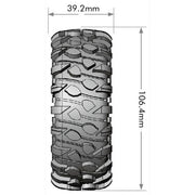 Louise LT3347VBC CR-Rowdy Super Soft Crawler Tyre 1.9in Class Tyre 12mm Hex Black Chrome