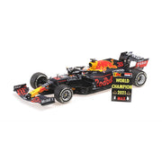 Minichamps M110212333 1/18 Red Bull Racing Honda RB16B Max Verstappen Winner Abu Dhabi GP 2021 With Pitboard WC 2021