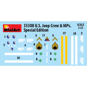 MiniArt 35308 1/35 U.S. Jeep Crew and MPs. Special Edition