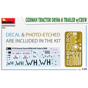 MiniArt 35314 1/35 German Tractor D8506 and Trailer with Crew