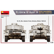 MiniArt 35337 1/35 Pz.Kpfw.IV Ausf. H Nibelungenwerk. Mid Prod. August 1943 Pz.Kpfw.IV Ausf. H NIBELUNGENWERK. MID PROD. AUGUST 1943 1:35