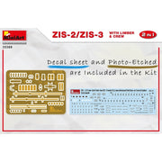 MiniArt 35369 1/35 ZIS-2/ZIS-3 with Limber and Crew (2 in 1)