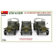 Miniart 35383 1/35 G7107 with Crew 1 5t 4x4 Cargo Truck with Metal Body