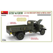 Miniart 35383 1/35 G7107 with Crew 1 5t 4x4 Cargo Truck with Metal Body