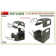 Miniart 35383 1/35 G7107 with Crew 1 5t 4x4 Cargo Truck with Metal Body