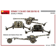 MiniArt 35394 1/35 German 7.5cm Anti-Tank Gun Pak 40. Early Production