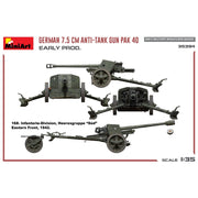 MiniArt 35394 1/35 German 7.5cm Anti-Tank Gun Pak 40. Early Production