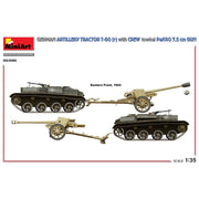 MiniArt 35395 1/35 German Artillery Tractor T-60(r) with Crew and Towing PaK40 7.5cm Gun