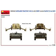 MiniArt 35395 1/35 German Artillery Tractor T-60(r) with Crew and Towing PaK40 7.5cm Gun