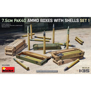 MiniArt 35398 1/35 7.5cm PaK40 AMMO Boxes with Shells Set 1