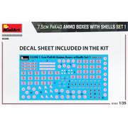 MiniArt 35398 1/35 7.5cm PaK40 AMMO Boxes with Shells Set 1