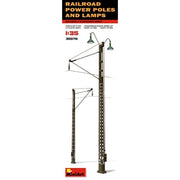 Miniart 35570 1/35 Railroad Lamps and Power Poles