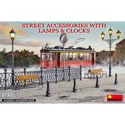 MiniArt 35639 1/35 Street Accessories With Lamps And Clocks