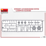 MiniArt 35639 1/35 Street Accessories With Lamps And Clocks