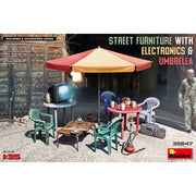 MiniArt 35647 1/35 Street Furniture With Electronics and Umbrella