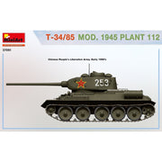 MiniArt 37091 1/35 T-34/85 MOD. 1945 Plant 112
