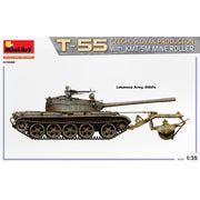 MiniArt 37092 1/35 T-55 Czechoslovak Prod. With KMT-5M Mine Roller