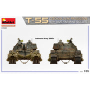 MiniArt 37092 1/35 T-55 Czechoslovak Prod. With KMT-5M Mine Roller