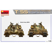 MiniArt 37092 1/35 T-55 Czechoslovak Prod. With KMT-5M Mine Roller