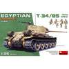 MiniArt 37098 1/35 Egyptian T-34/85 with Crew Plastic Model Kit