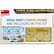 MiniArt 1/35 Tempo A400 Lieferwagen Vegetable Delivery Van