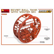 MiniArt 40008 1/35 Soviet Ball Tank with Winter Ski Interior Kit