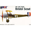 MAC 72121 1/72 Bristol Scout with Decals for RFC/RAF/RAAF Markings Plastic Model Kit
