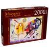 Magnolia 3528 Sari Kirmizi Mavi Yellow Red Blue 2000pc Jigsaw Puzzle