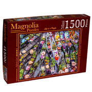 Magnolia 3536 Yuzen Pazar Floating Market 1500pc Mini Jigsaw Puzzle