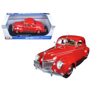 Maisto 31180RED 1/18 1939 Ford Deluxe Coupe Red