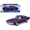 Maisto 31387PUR 1/18 1969 Dodge Charger R/T Purple with Black Roof