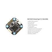 Matek F405-MINI Flight Controller F405-mini