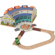 Fisher-Price HBJ81 Thomas and Friends Wooden Railway Tidmouth Sheds Starter Train Set