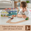 Fisher-Price HBJ81 Thomas and Friends Wooden Railway Tidmouth Sheds Starter Train Set