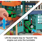 Fisher-Price HBJ81 Thomas and Friends Wooden Railway Tidmouth Sheds Starter Train Set